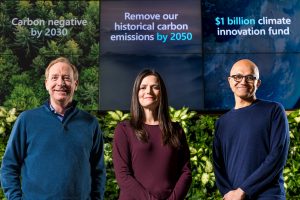 Objetivo 2030: Microsoft busca eliminar más carbono del que emite
