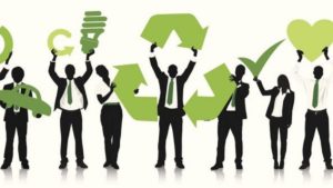 ¿Por qué es importante asociar el trabajo con acciones ecológicas en las empresas?