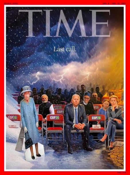 Esta es la portada de la revista Time contra el cambio climático