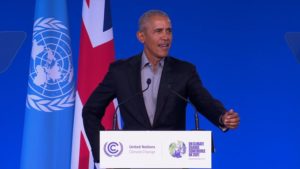 COP26: Obama alertó sobre el avance de los océanos
