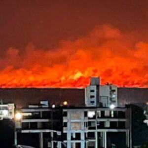 Incendios en Corrientes: la impactante imagen que muestra el avance del fuego desde Brasil