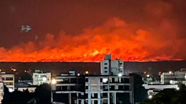 Incendios en Corrientes: la impactante imagen que muestra el avance del fuego desde Brasil
