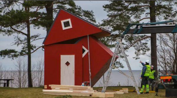 En imágenes: esta tiny house es plegable y se puede «guardar» para facilitar el transporte, ¿cuánto cuesta?