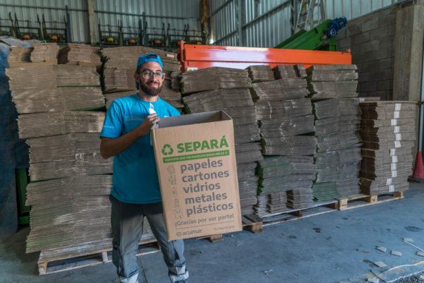 Acumar entregó cestos para la valorización de los residuos en Buenos Aires