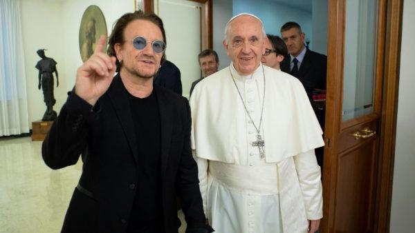 Francisco lanzó junto a Bono un movimiento de jóvenes por la defensa del medioambiente