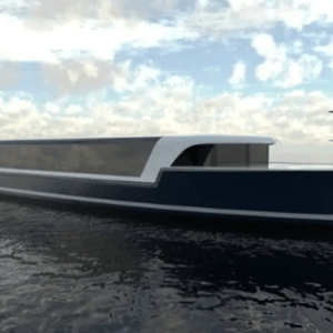 Presentaron el Neo Orbis, el primer barco eléctrico alimentado por hidrógeno sólido