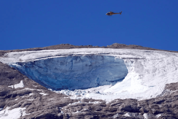 Debido al cambio climático, temen que los glaciares de los Alpes se derritan para 2100
