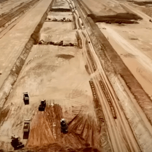 Así avanza la construcción de The Line, la megaciudad futurista en Arabia Saudita
