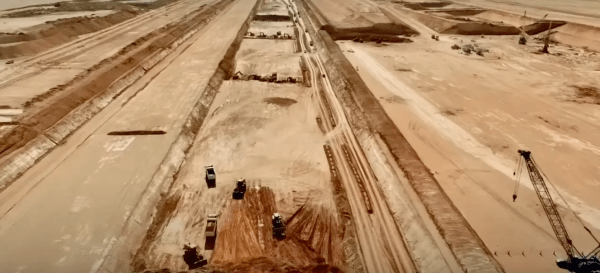 Así avanza la construcción de The Line, la megaciudad futurista en Arabia Saudita