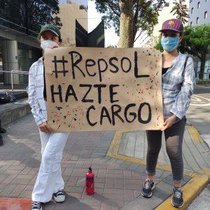 Activistas ecológicos protestan contra la «impunidad» de Repsol