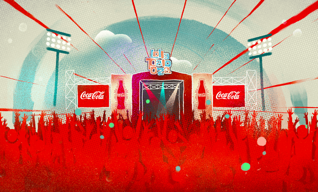 Coca Cola, en el Lollapalooza puntos de reciclado y una experiencia inmersiva
