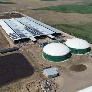 Así es la nueva planta que transforma en energía desechos de un feed-lot en Coronel Suárez