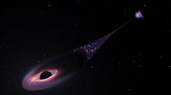 La NASA descubrió un agujero negro que se mueve tan rápido que crea estrellas, en vez de devorarlas