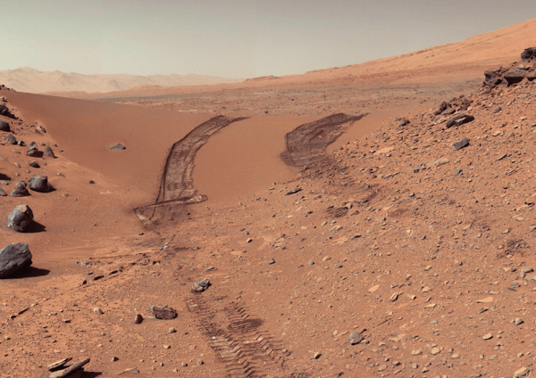 La NASA halló un “espinazo de dragón” en el suelo de Marte y reveló la imagen