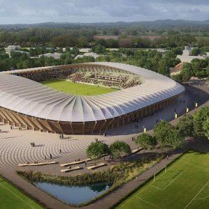 Así es el primer estadio de madera del mundo con la menor huella de carbono, ¿cuánto costó?