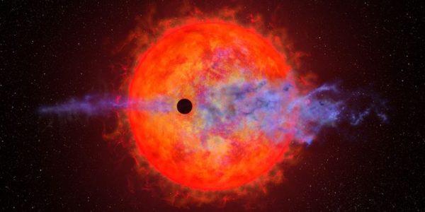 El telescopio Hubble captó el momento en el que una estrella devastó la atmósfera de un planeta