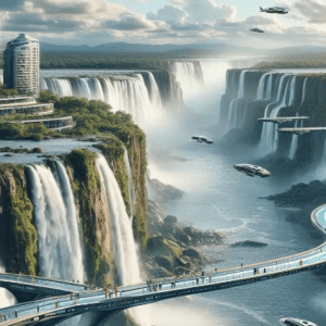 En imágenes: así se verán las Cataratas del Iguazú en 100 años, según IA