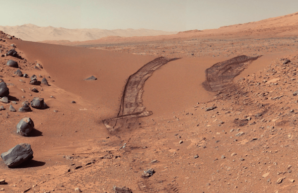 Hallaron un vehículo abandonado en Marte y revelaron la imagen