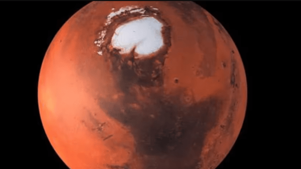 Hallaron un nuevo volcán en Marte que podría tener un glaciar oculto