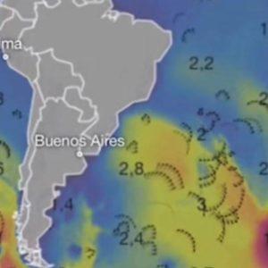 Hallaron una mancha gigante en el océano Atlántico por tercera vez y desató una serie de especulaciones