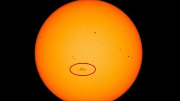 Hallaron una mancha en el Sol y causa preocupación en la comunidad científica
