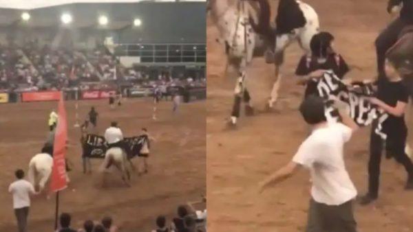 Activistas veganos irrumpieron en la Expo Rural para protestar: “No es cultura, es tortura”