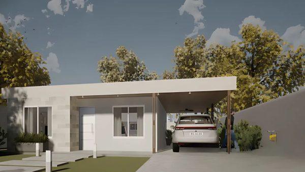 Cómo es la casa prefabricada moderna y con dos habitaciones a un valor súper accesible