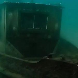 Argentinos encontraron un barco hundido en el lago Nahuel Huapi de hace 100 años