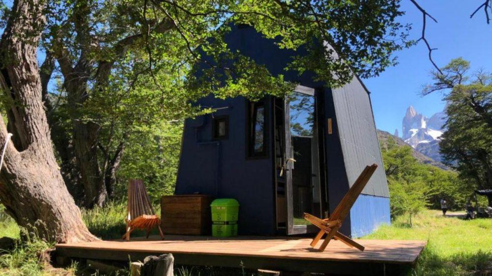 En fotos: una tiny house sustentable y con una vista única a la montaña Santa Cruz