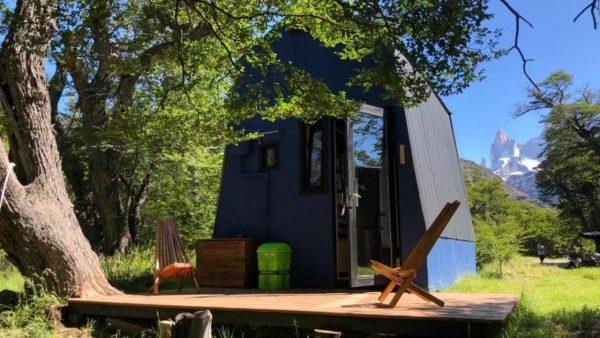 En fotos: una tiny house sustentable y con una vista única a la montaña Santa Cruz