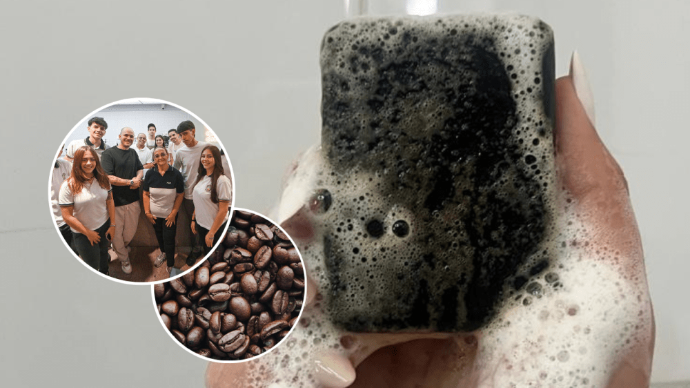 Estudiantes cordobeses crearon con un jabón exfoliante con borra de café