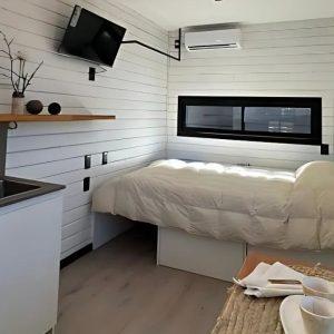 En fotos: Así es esta tiny house ideal para descansar entre viñedos, ¿cuánto sale?