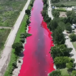 Alarma: el arroyo Sarandí se tiñó de rojo y vecinos denuncian contaminación industrial
