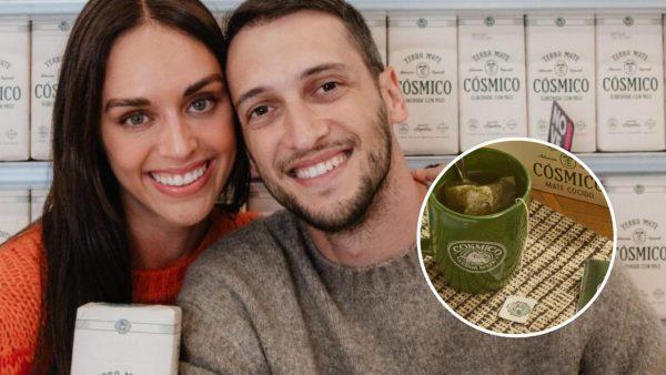 Hernán Regiardo y Samantha Trottier yerba mate Cósmico