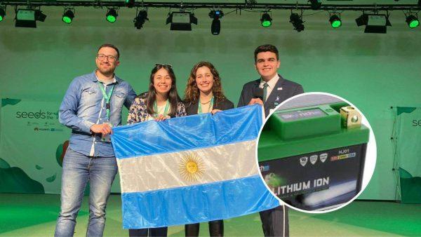 Estudiantes argentinos crearon una solución para el reciclado de baterías de litio y viajaron a China a presentarla