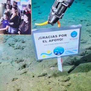 Fin de la expedición: así se despidieron los científicos del Conicet desde el fondo del mar