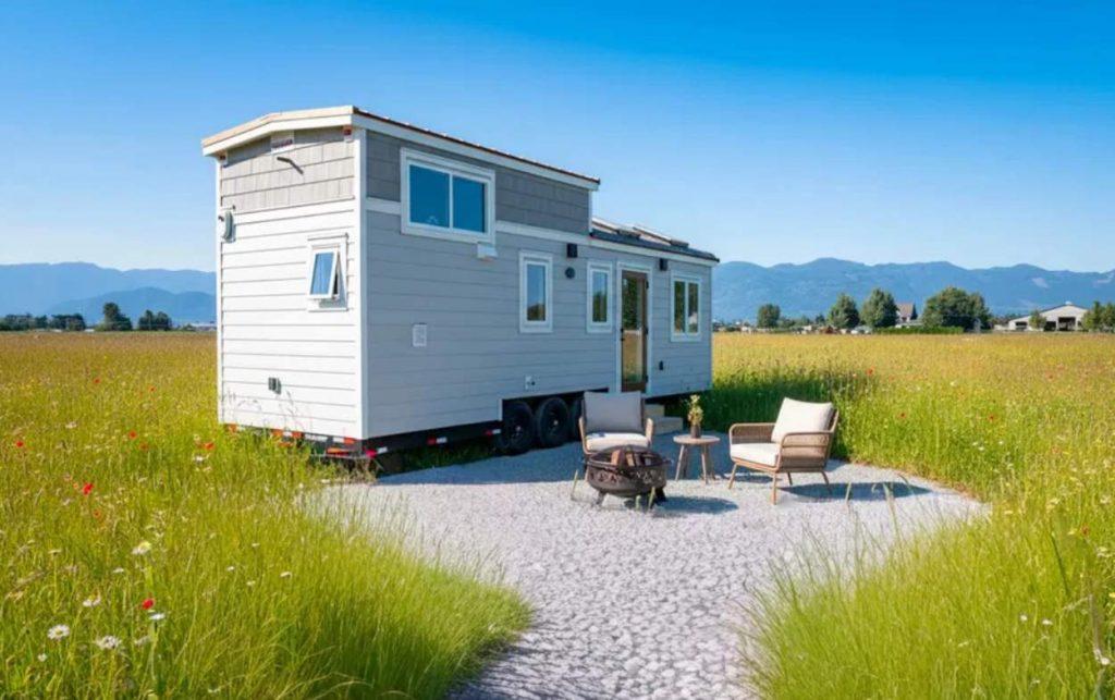 La tiny house sobre ruedas que sorprende: solo 28 m², pero tiene cocina, baño y dos dormitorios