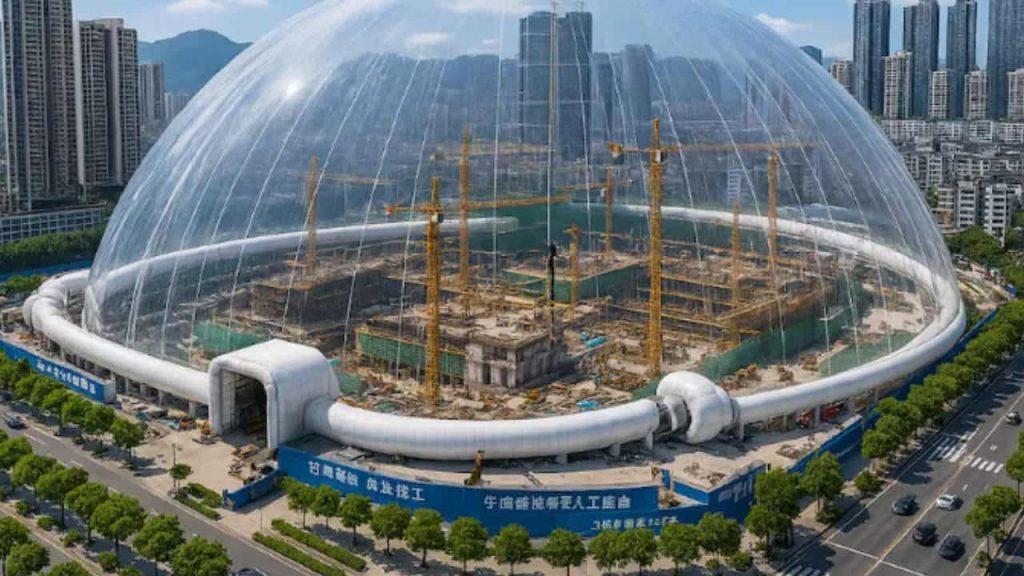 Cómo funcionan las “burbujas” que reducen hasta el 95% del polvo en las construcciones Cómo funcionan las “burbujas” que reducen hasta el 95% del polvo en las construcciones