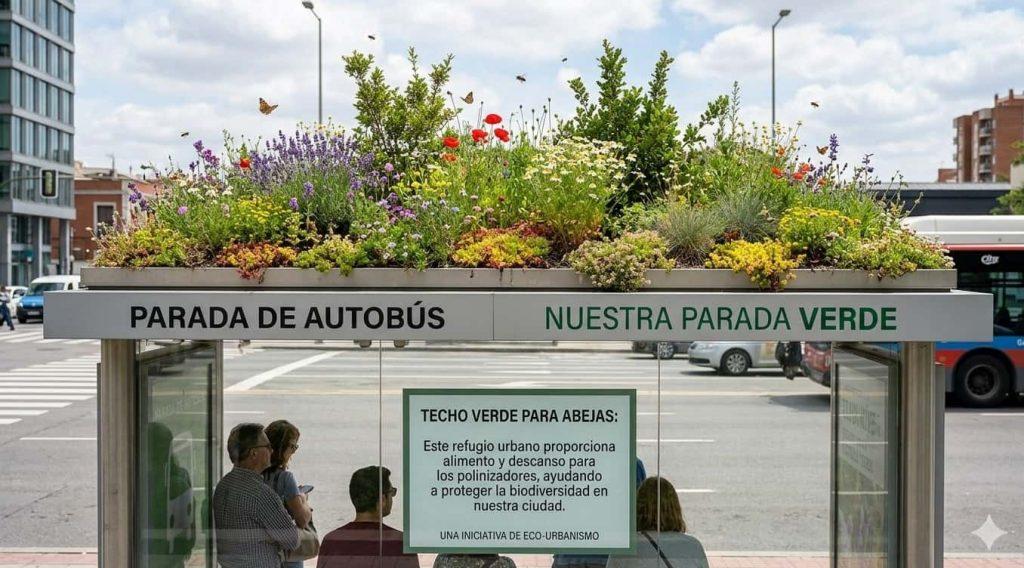 Refugios en las paradas de colectivo: la movida urbana para salvar a las abejas con techos verdes Refugios en las paradas de colectivo: la movida urbana para salvar a las abejas con techos verdes