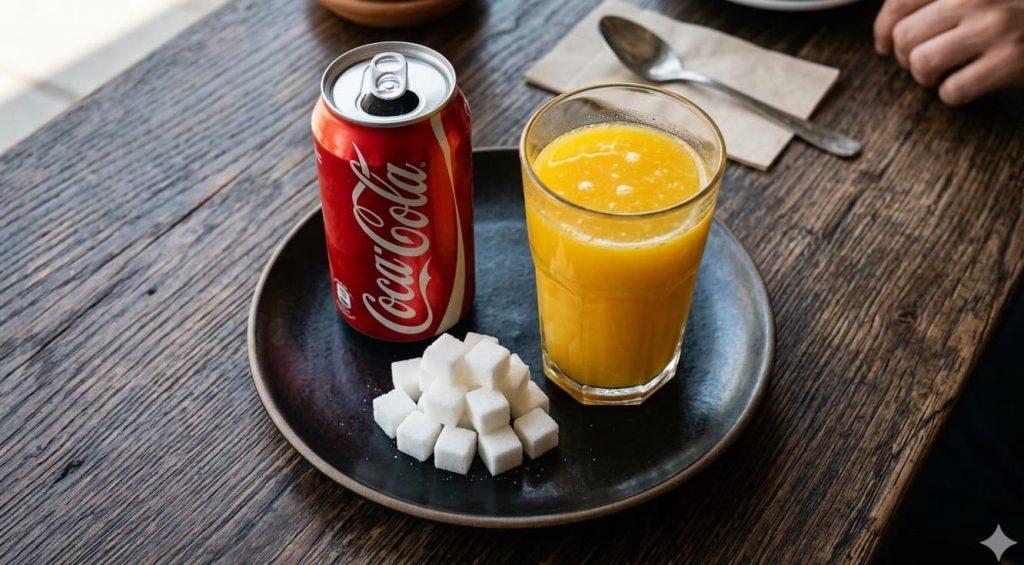 La falsa promesa del exprimido: por qué un vaso de jugo de naranja tiene la misma cantidad de azúcar que una Coca-Cola La falsa promesa del exprimido: por qué un vaso de jugo de naranja tiene la misma cantidad de azúcar que una Coca-Cola