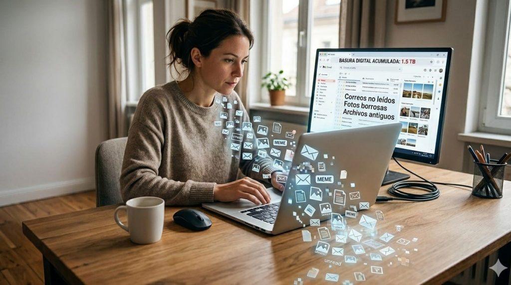 Acumuladores digitales: cuál es el costo ambiental oculto de la basura virtual que guardamos en la nube Acumuladores digitales: cuál es el costo ambiental oculto de la basura virtual que guardamos en la nube