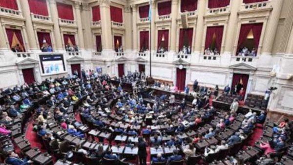vista aérea de las bancas de los senadores en Argentina
