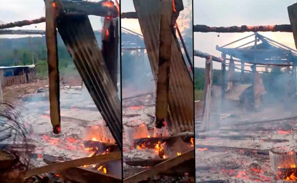Denuncian el incendio de otra vivienda en medio del conflicto territorial con la empresa Arauco Denuncian el incendio de otra vivienda en medio del conflicto territorial con la empresa Arauco