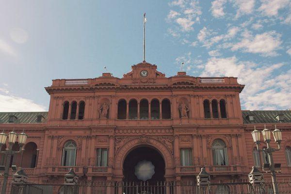 Fachada de la Casa Rosada en Argentina