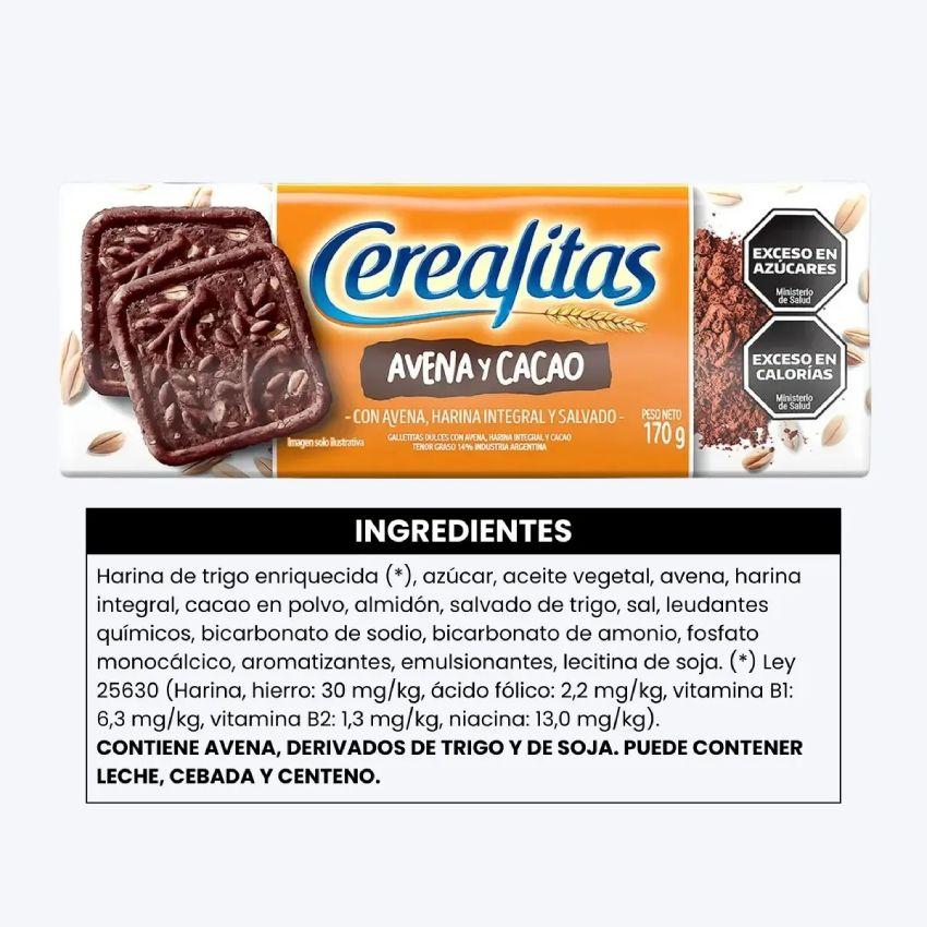 Captura de pantalla de una publicación de Instagram de la cuenta arcor.cerealmix. Muestra galletitas de avena y pasas con forma de anillo flotando junto a pasas de uva e ilustraciones de cereales, acompañado del texto de la publicación a la derecha