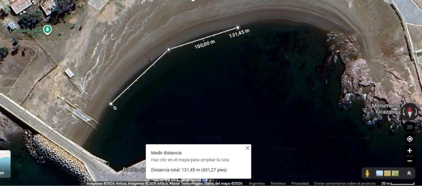 Vista Satelital de Camarones