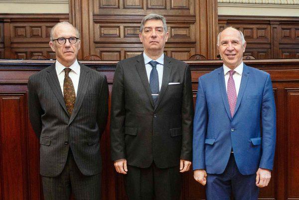 Horacio Rosatti, Carlos Rosenkrantz, Ricardo Lorenzetti miembros de la Corte Suprema de Justicia de la Nación